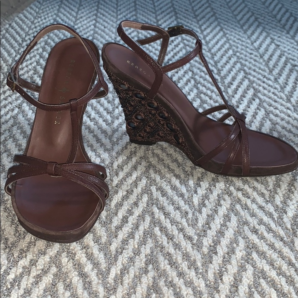 Rebecca Sanger brown wedges
